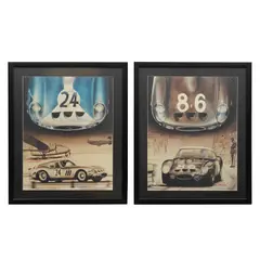 Enzo Naso, Poster decorativo de "Targa Florio 1962 Ferraro Scarlatti" y "Sebring 1963 Penske Pabst", Impresión sobre papel