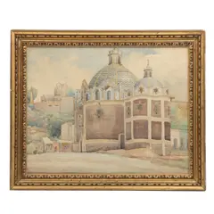 R. Velasco, Capilla del pocito, Acuarela sobre papel