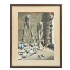 Antonio López Oliver, Untitled, Acuarela sobre papel