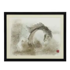 Lucille Wong, Galope en silencio, 1991, Serigrafía 121 / 270