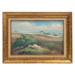 Paisaje del valle de México desde el poniente by Luis Acosta, Óleo sobre tela, offered Nov 2024