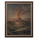 Doctor D. Carrizosa, Paricutín, Óleo sobre tela
