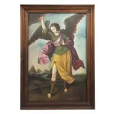 Arcángel Zadquiel*, ESCUELA CUZQUEÑA, SIGLO XX, Mixta sobre tela