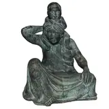 MATERNIDAD by Salvador Soto Tovar, Bronce, patinado en color verde, sold Nov 2024