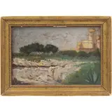 Philip Horton Smith, CAP D'ANTIBES, Óleo sobre tela adherida a tabla
