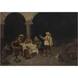 ESCENA DE TABERNA by Natal Pesado Segura, Óleo sobre madera, offered Nov 2024