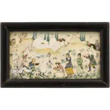 Escena Costumbrista, PERSIA, SIGLO XIX, Óleo sobre lámina de marfil