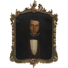 Antonio Costilla, RETRATO DE CABALLERO, Óleo sobre tela