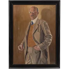Georg Kötschau, RETRATO DE CABALLERO ALEMÁN, Óleo sobre tela