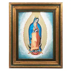 Anónimo, Virgen de Guadalupe, Óleo sobre madera