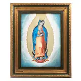 Anónimo, Virgen de Guadalupe, Óleo sobre madera