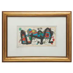 Joan Miró, Miró escultor, Litografía firmada en plancha