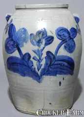 R. Butt, Elaborately-Decorated R. BUTT / W. City. D C Stoneware Crock, circa 1835, Stoneware