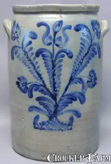 W.H. Lehew & Co., W.H. LEHEW & CO. / STRASBURG, VA Six-Gallon Crock, circa 1860-1874, Stoneware