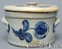 John Bell, JOHN BELL / WAYNESBORO, Pennsylvania, Stoneware Butter Crock, circa 1850-80, Stoneware