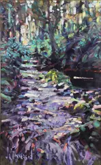 Arthur Maderson, Towards Sunset Gle Shelane, Co Waterford, Oil on Board