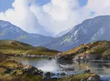 Eileen Meagher, Fishing at Ballinfad, Connemara, Oil on Canvas