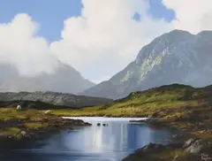 Eileen Meagher, Owenglin River, Near Clifden, Connemara, Oil on Canvas