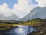 Eileen Meagher, Owenglin River, Near Clifden, Connemara, Oil on Canvas