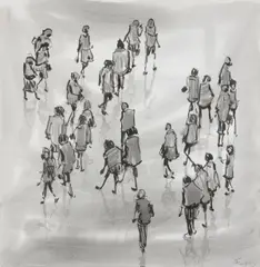 Stephen Forbes, Passage Study I, Pen and Ink on Arches Aquarelle Paper
