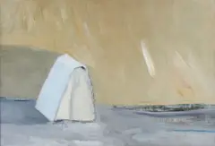Charles Brady, Blue Book, Oil on Board
