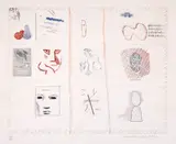 David Hockney, Franco American Mail from The Blue Guitar, Etching and aquatint from a portfolio of twenty etchings (eighteen with aquatint and one with drypoint). Published by Petersburg Press, London and New York. Numbered 144 of 200.