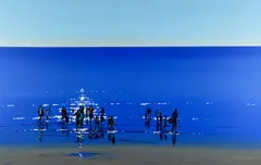 John Morris, Along the Shore, Acrylic on Board