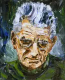Liam O'Neill, Samuel Beckett, Oil on Canvas