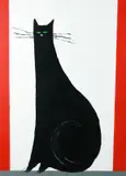 Neil Shawcross, Chat Noire, Oil on Canvas