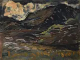 Nano Reid, Mountain Landscape, Oil on Canvas