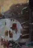 Tom Carr, Belfast Street, Oil on Canvas
