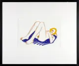 Tom Wesselmann, Blonde On Blanket, Alkyd Oil On Cut Out Steel