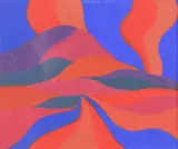 Alan Kenny, Dream Scape Purple Mountain, Oil on Board
