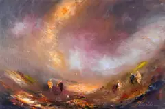 Carol Ann Waldron, Easy Company, Oil on Canvas