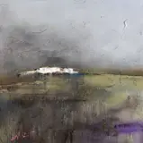 Colin Flack, White Rocks, Oil on Board