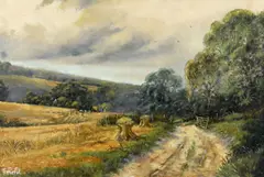 Fran Fit, Harvest Time, Oil on Canvas