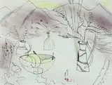 Jane O'Malley, Landscape/Still Life - Lanzarote IV, Mixed Media