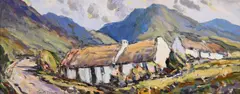 John T. Bannon, In the Rosses, Donegal, Oil on Board