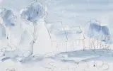Markey Robinson, A Wee Town, Watercolour