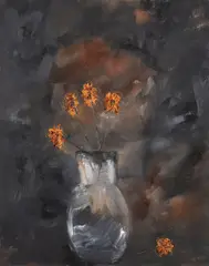 Fallen Out by Michael Smyth, Oil on Canvas, sold Mar 2025