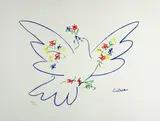 Pablo Picasso, Dove and Flowers, Limited Edition Print, 725 of 800