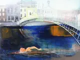 Tom Byrne, Liffey Swim, Mixed Media