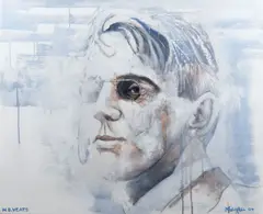 William Mulhall, W B Yeats, Oil on Canvas