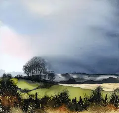 Chris Dearden, The Coming Storm, Lagan Valley, Watercolour