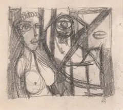 Nude Study by Colin Middleton, Pencil Drawing, sold Jun 2025