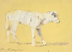 Con Campbell, Little Lamb, Oil on Board