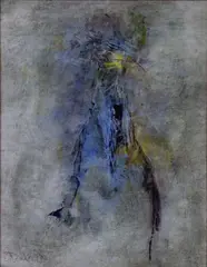 Mr J Looks Out by Gerald Davis, Oil on Board, sold Jun 2025