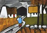 Mary- Lou, Nearly Home, Oil on Board