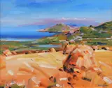 Michael Hanrahan, Seascape, Oil on Board