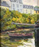Norman Teeling, Roundstone Galway, Oil on Board